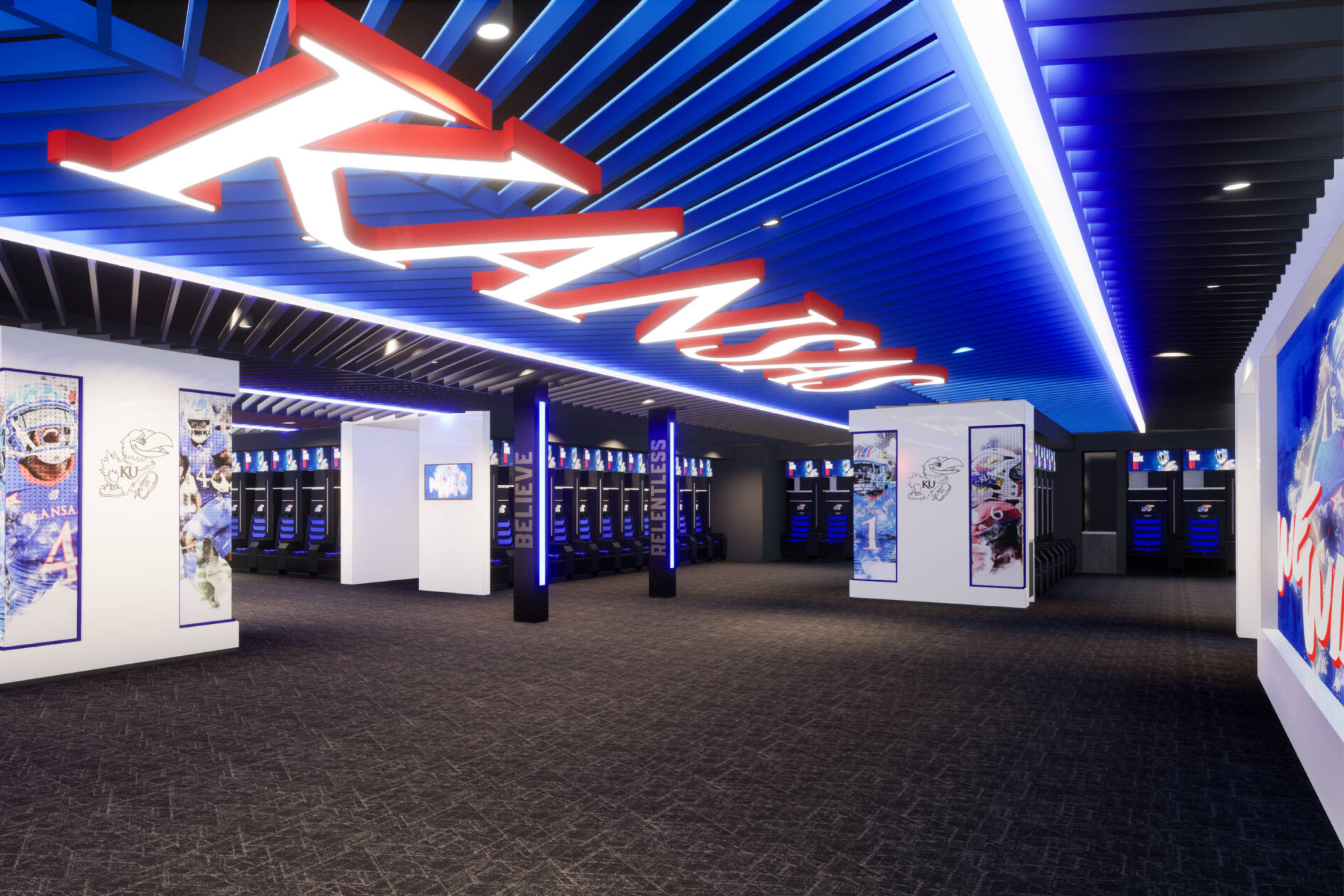 Ku Jayhawks Locker Room Renovation Hits Milestone Multistudio